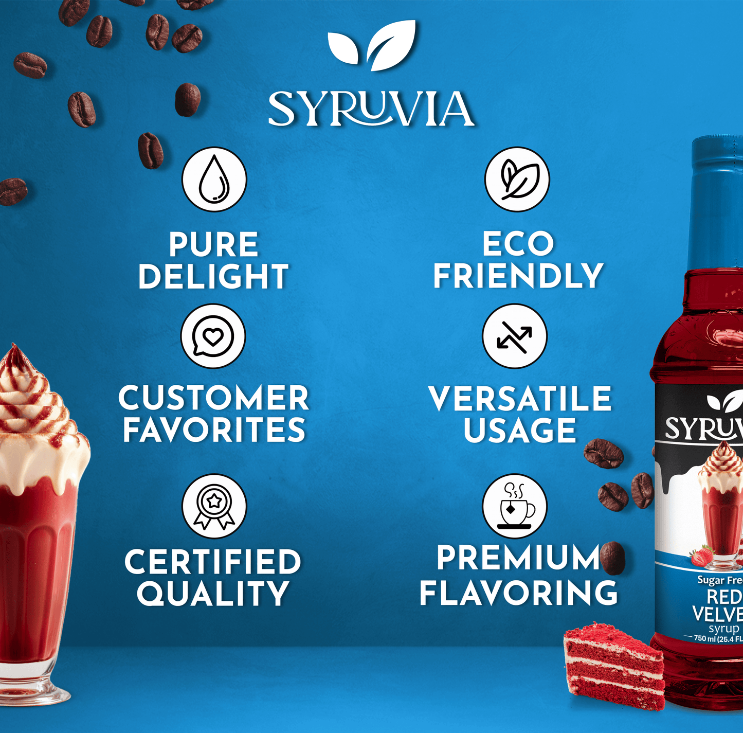 Red Velvet coffee syrup sugar free