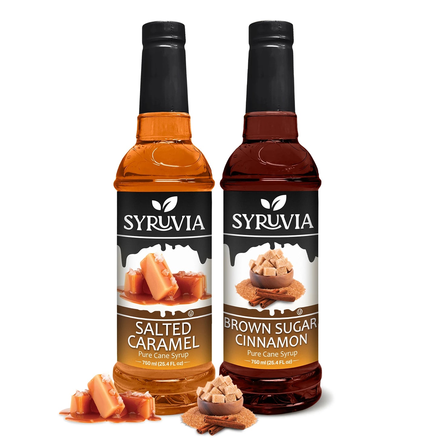 Variety Pack, Salted Caramel, and Brown Sugar Cinnamon Syrup