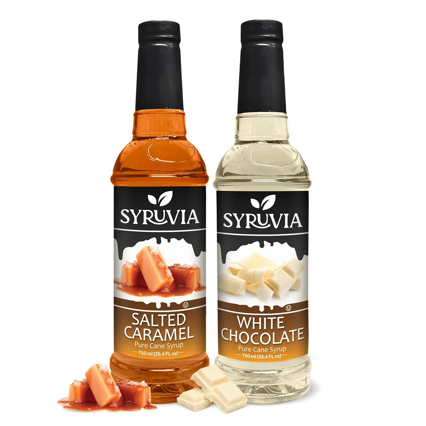 Variety Pack, Salted Caramel, and White Chocolate Syrup