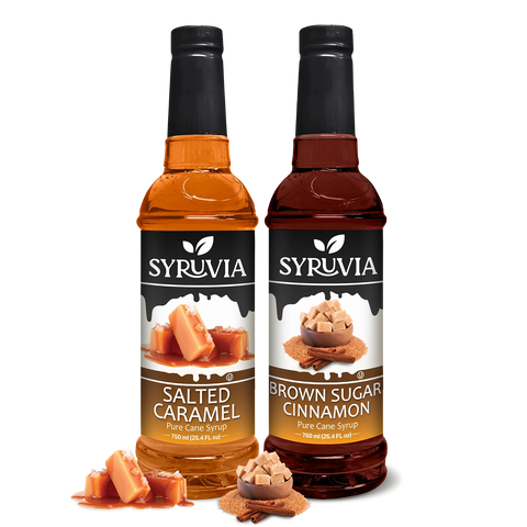 Variety Pack, Salted Caramel, and Brown Sugar Cinnamon Syrup