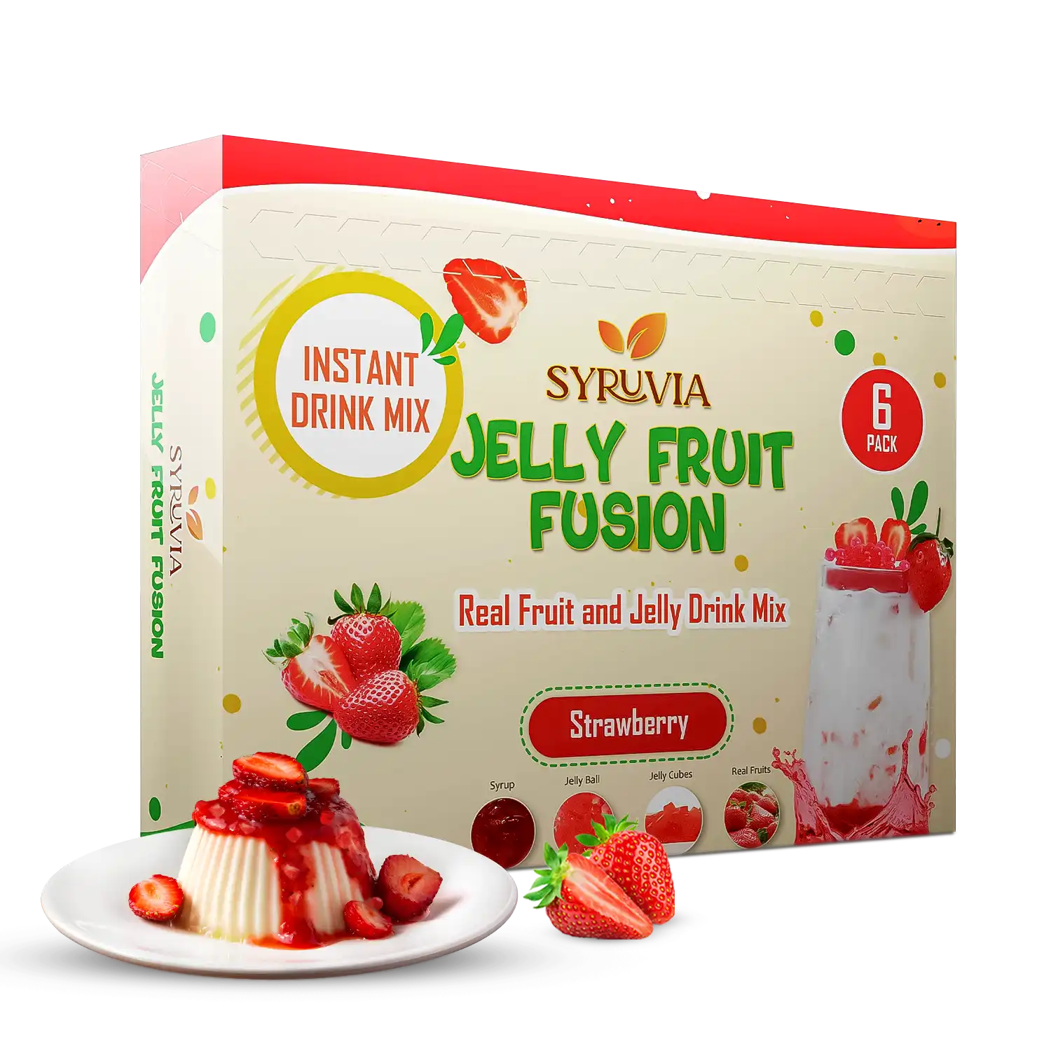 Strawberry fruit drink mix
