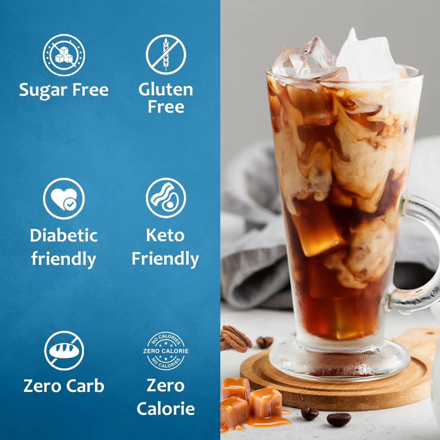 Sugar free caramel pecan coffee syrup