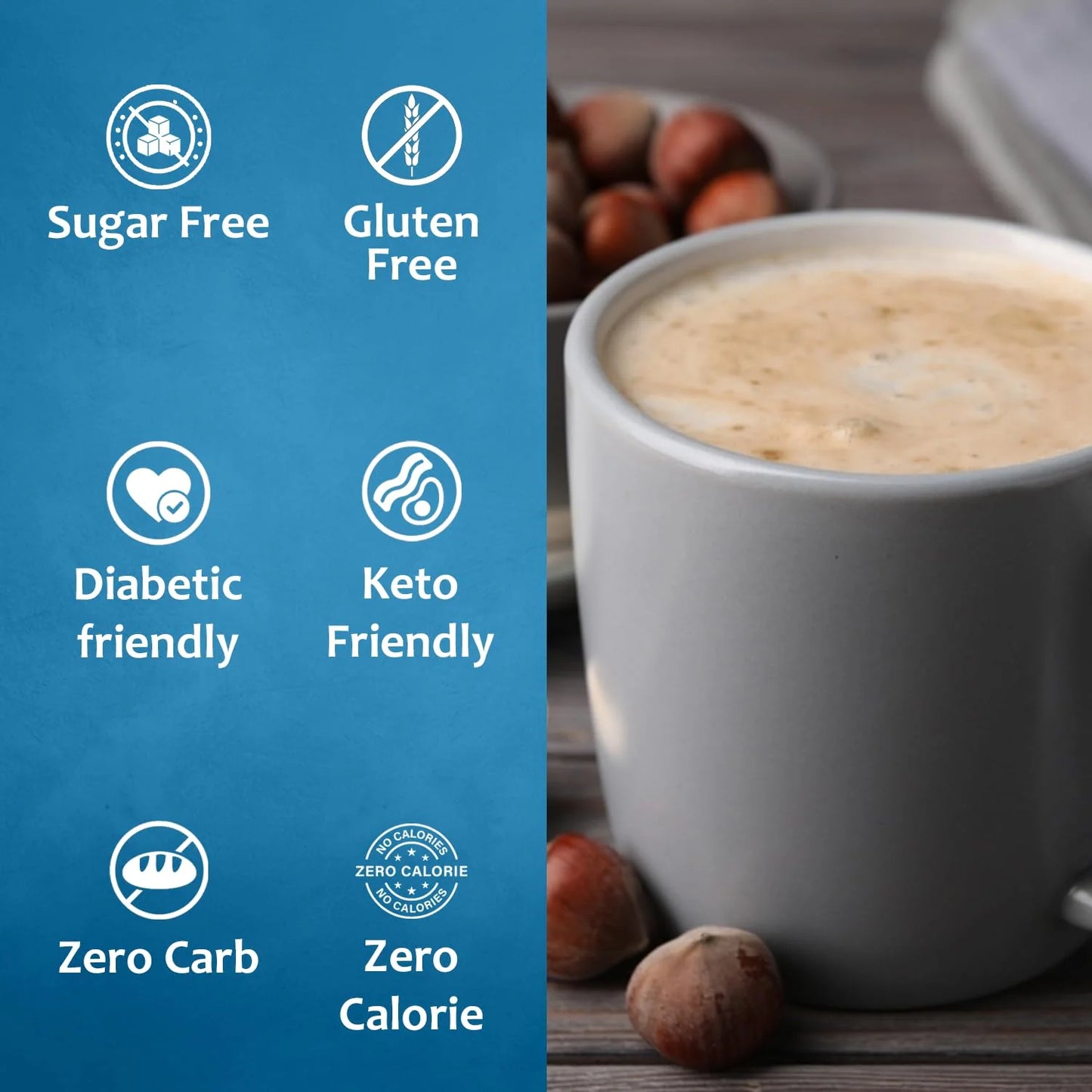 Sugar Free Hazelnut French Vanilla Syrup for coffee