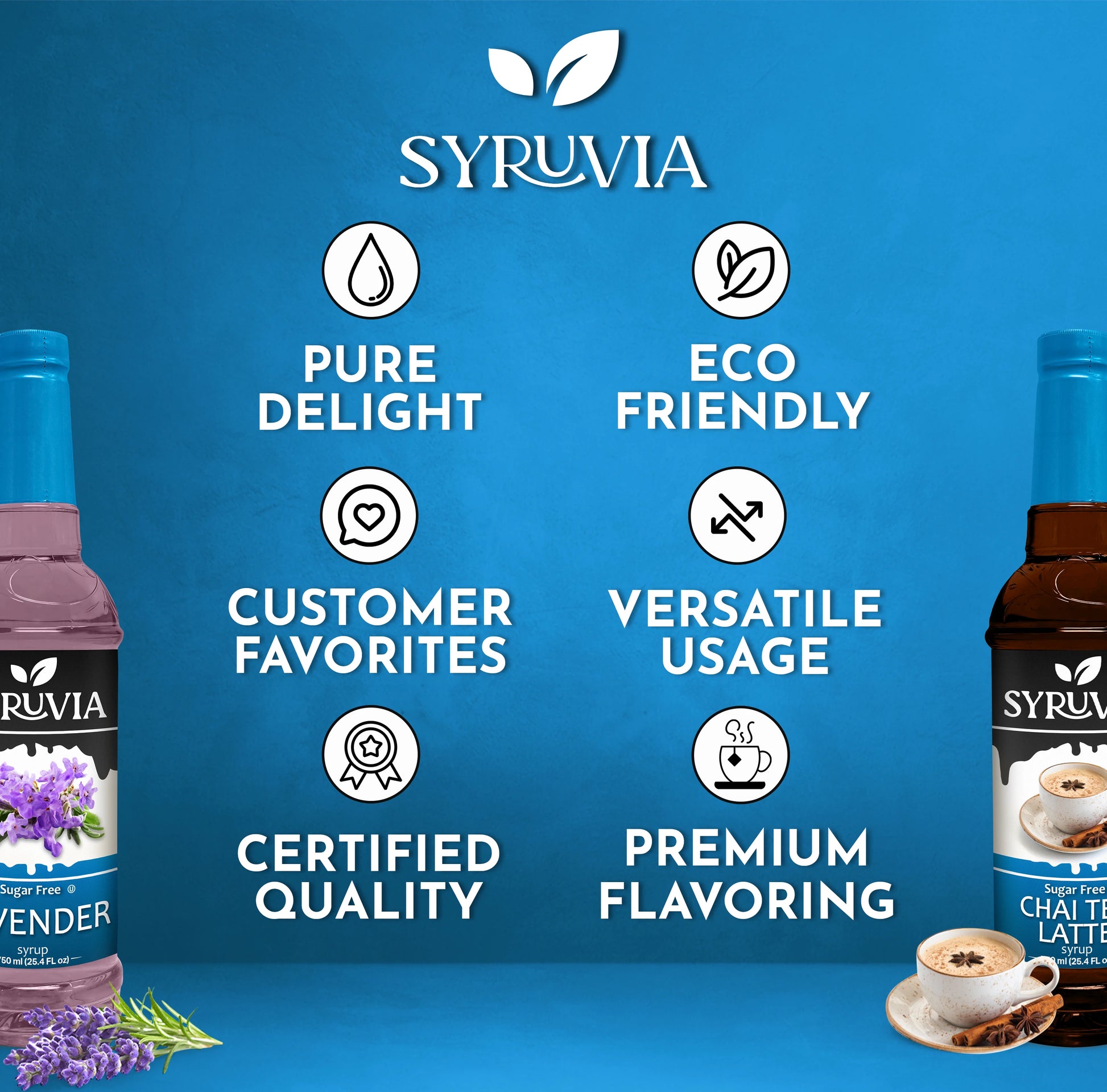 Sugar Free Lavender Chai Tea syrup for drinks