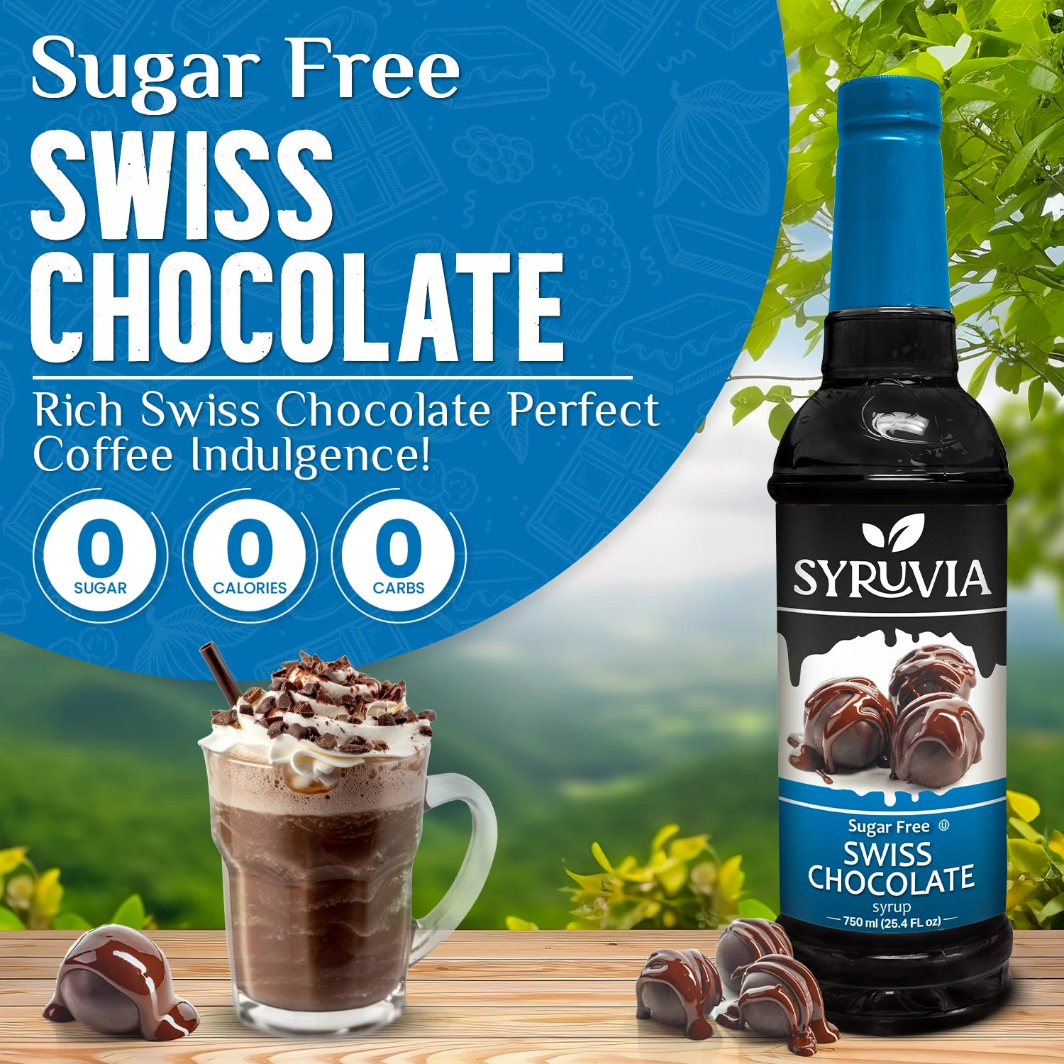 Sugar free Swiss Chocolate coffee Syrup