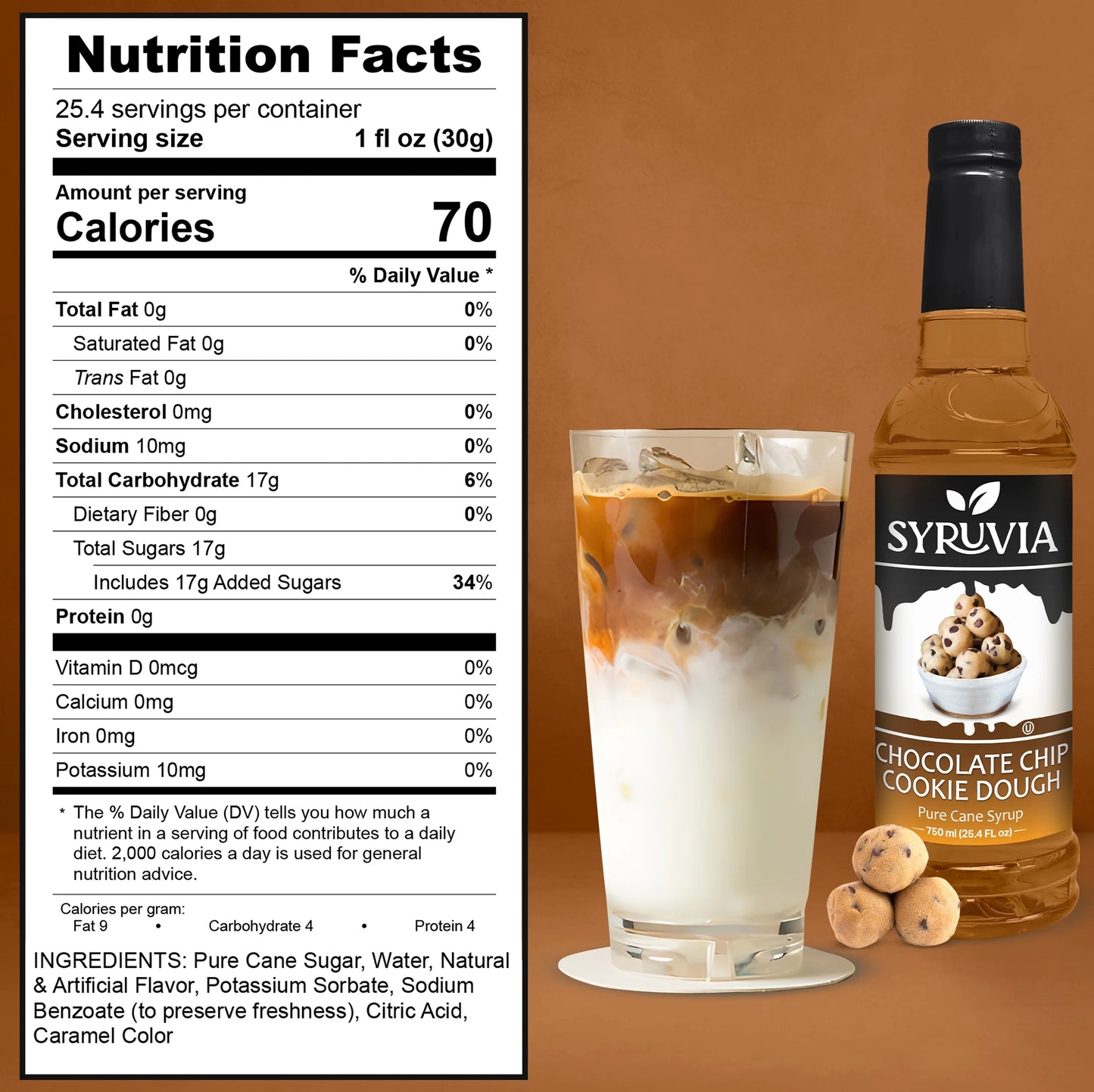 Chocolate Chip Cookie Dough Syrup