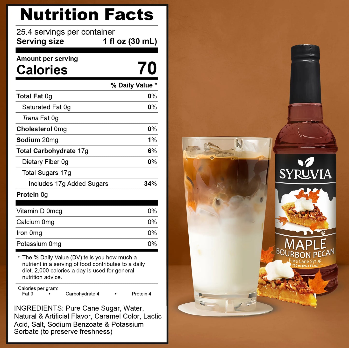Maple Bourbon Pecan Syrup