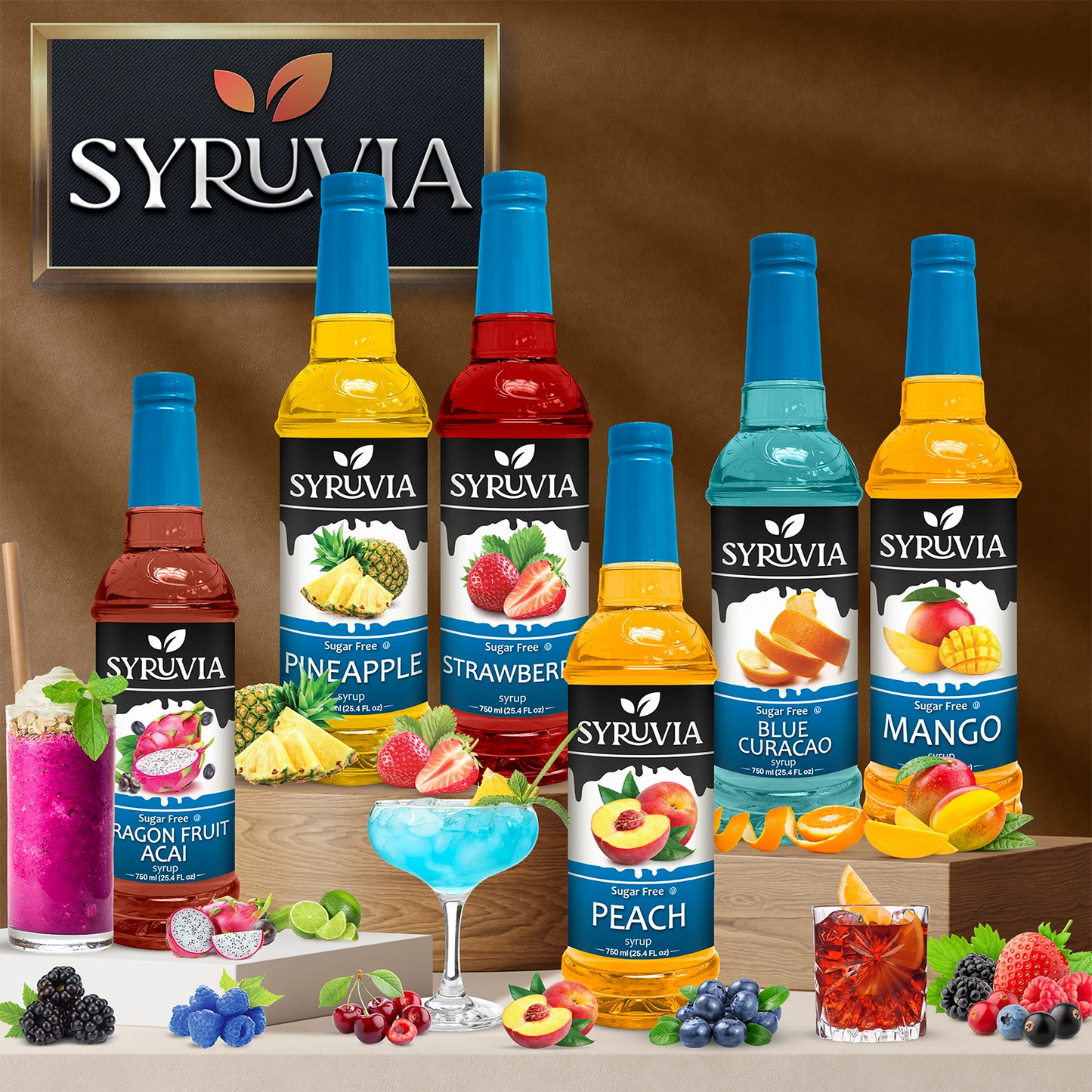 Syruvia Brand Sugar Free Collection