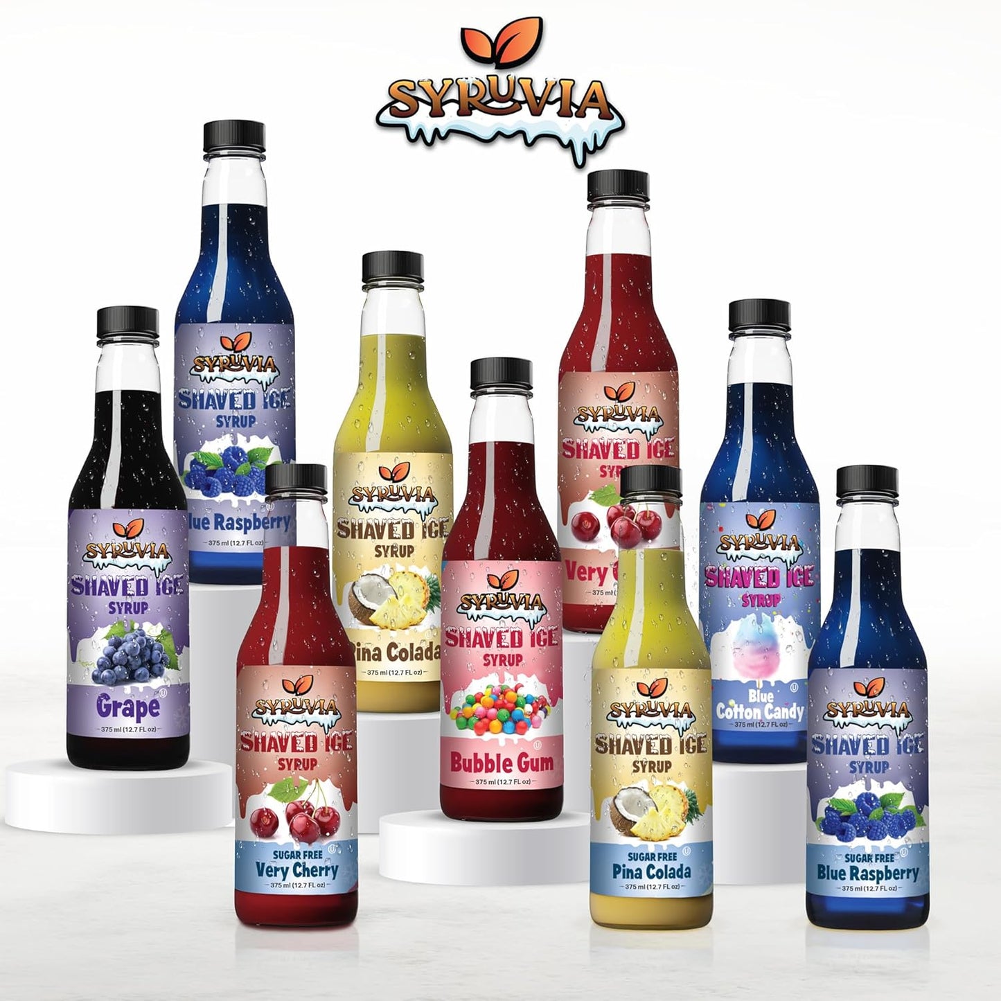 Syruvia strawberry syrup for snow cones