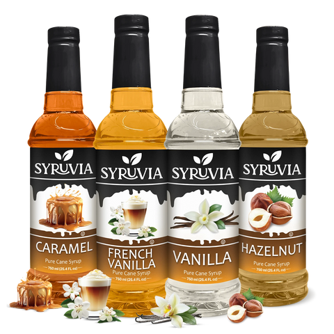 Variety Pack, Vanilla, Caramel, Hazelnut, and French Vanilla Syrup