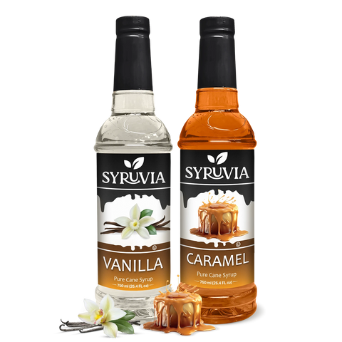 Variety Pack, Vanilla, and Caramel Syrup