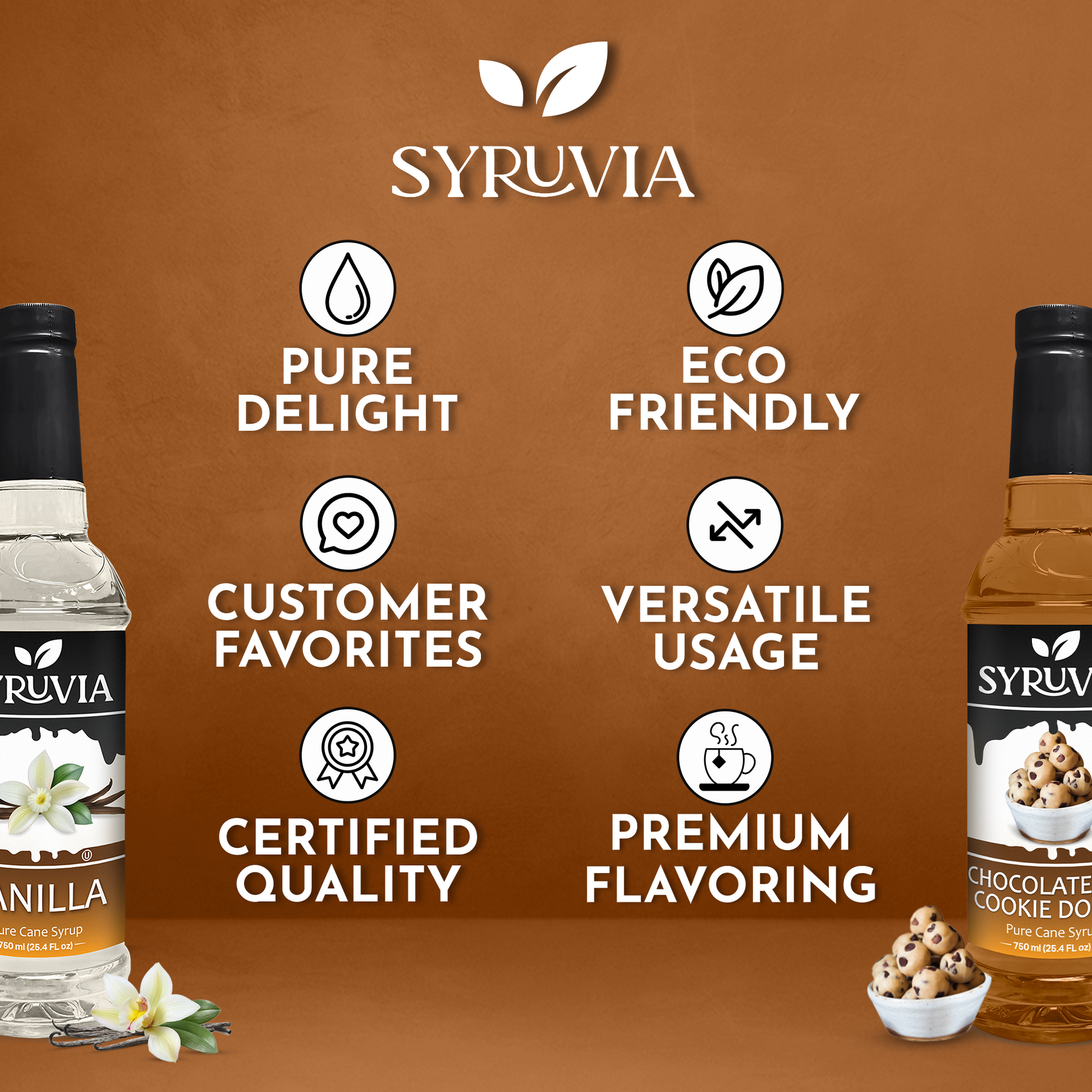 Vanilla Syrup Chocolate Chip Cookie Dough Coffee Syrup