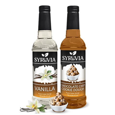 Variety Pack, Vanilla, and Chocolate Chip Cookie Dough Syrup