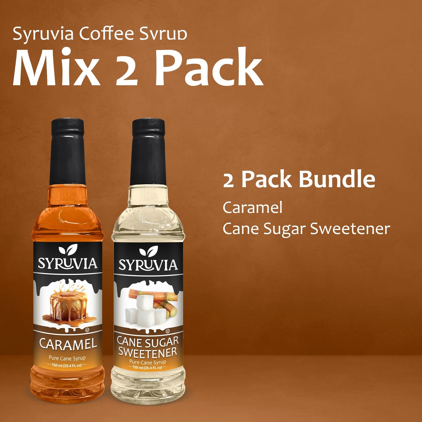 Variety Pack, Caramel, and Cane Sugar Sweetener Syrup