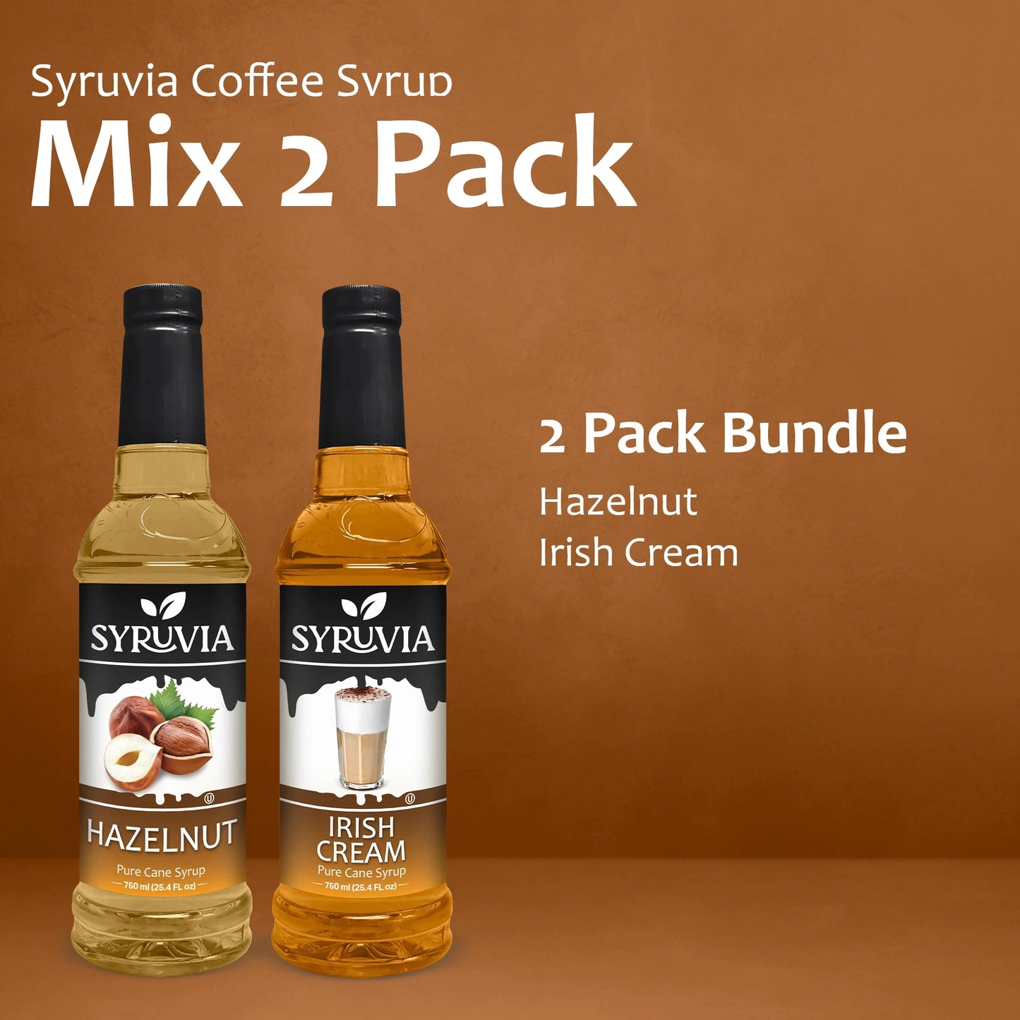 Variety Pack, Hazelnut, and Irish Cream Syrup