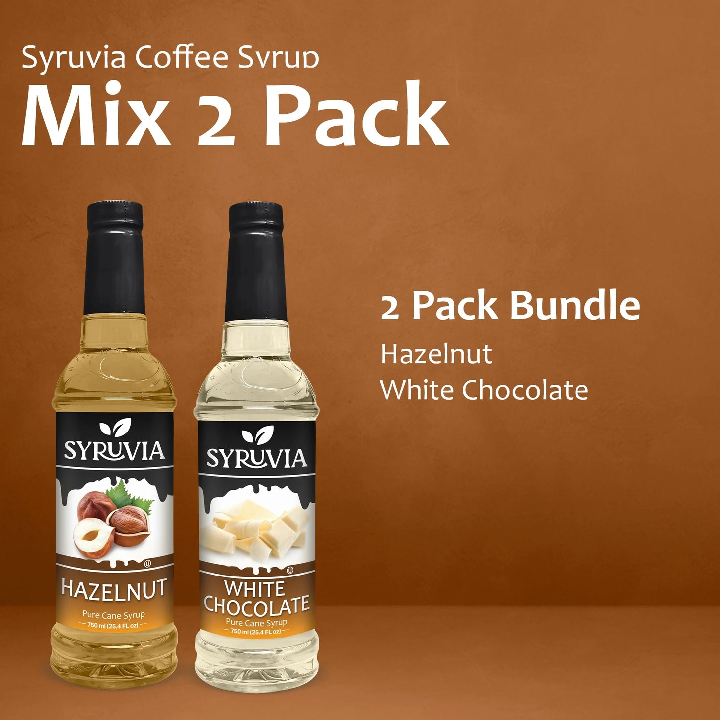 Variety Pack, Hazelnut, and White Chocolate Syrup
