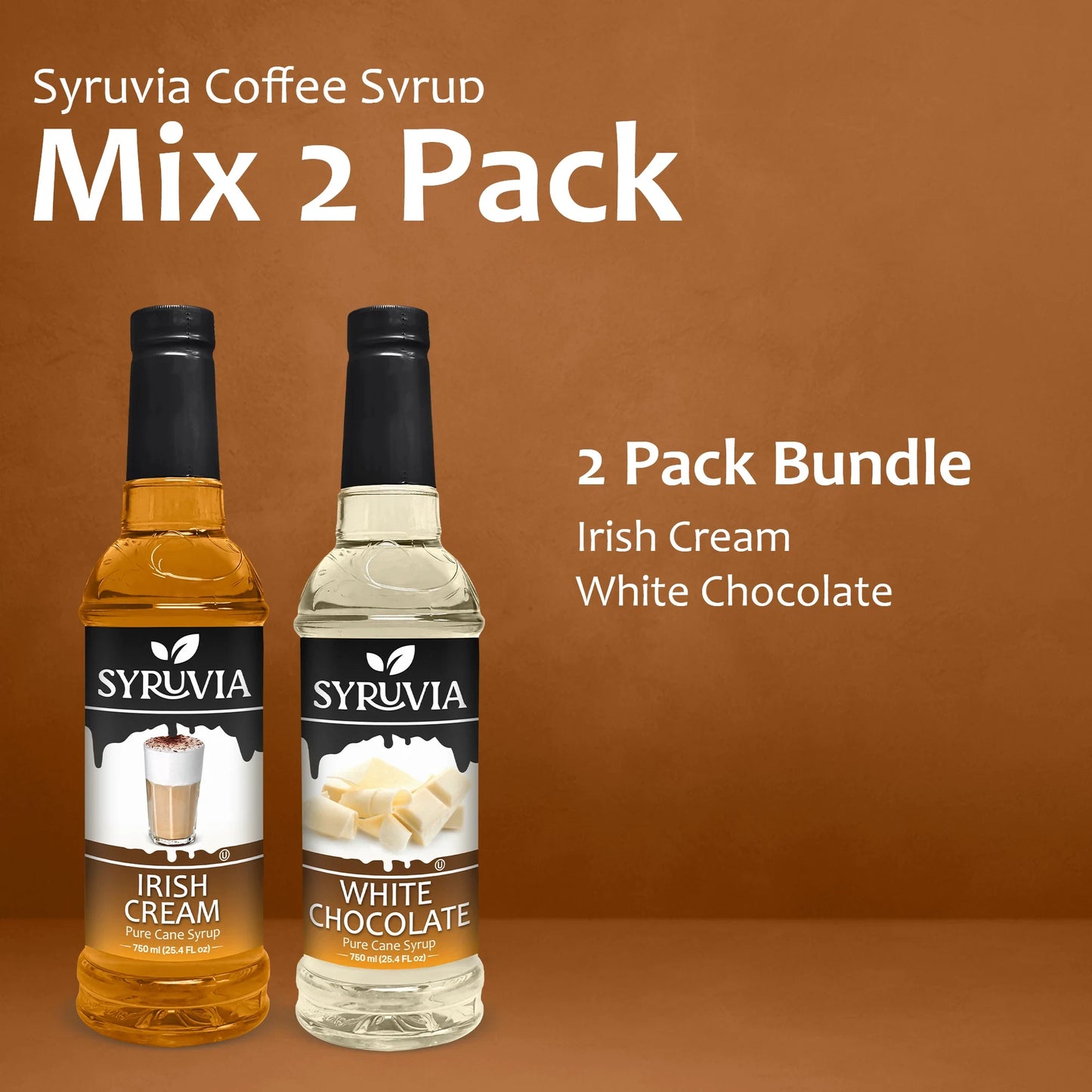 Variety Pack, Irish Cream, and White Chocolate Syrup