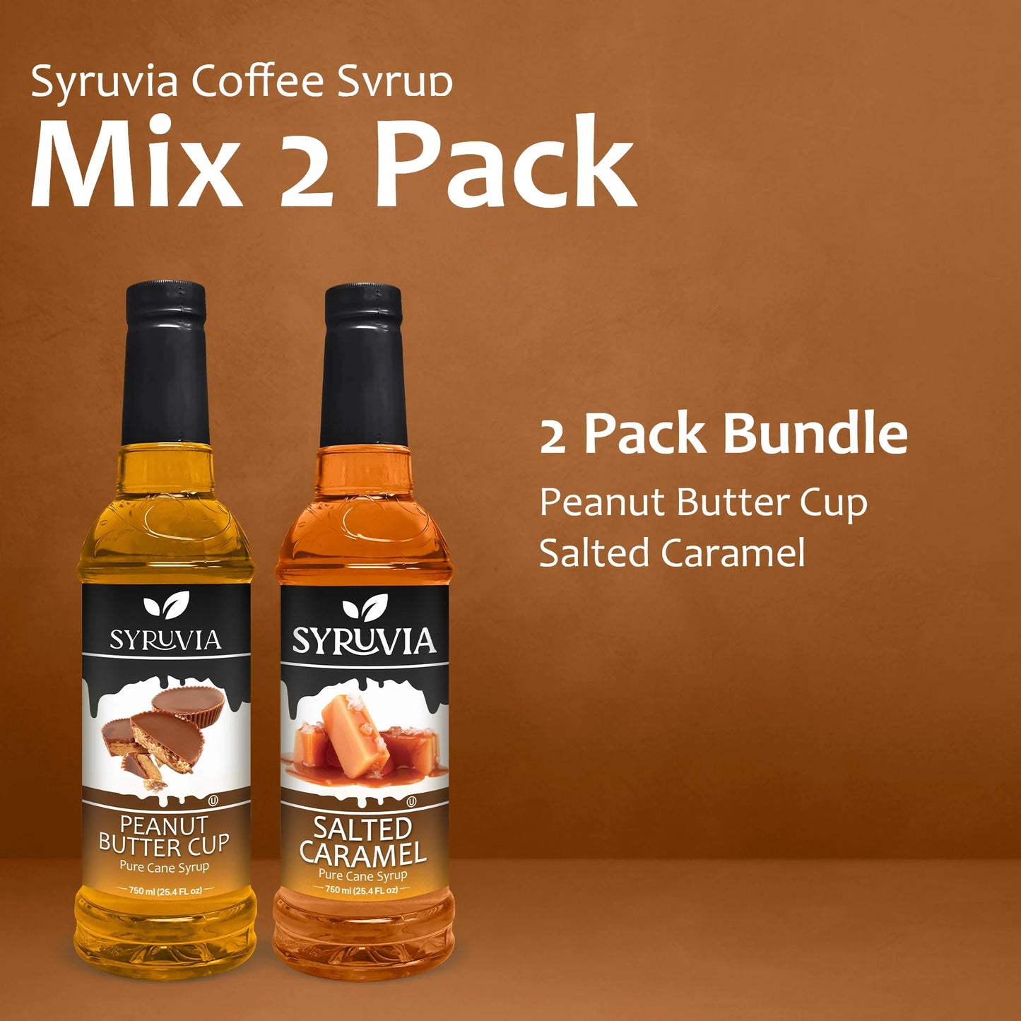 Variety Pack, Peanut Butter Cup, and Salted Caramel Syrup