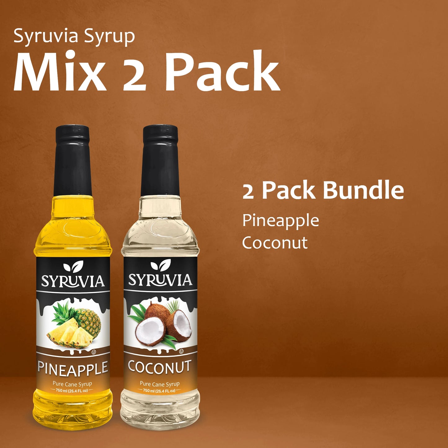 Variety Pack, Pineapple, and Coconut Syrup