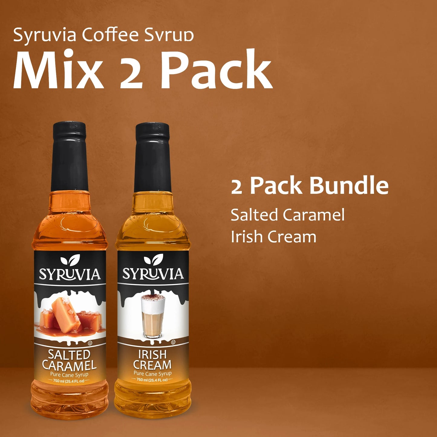 Variety Pack, Salted Caramel, and Irish Cream Syrup