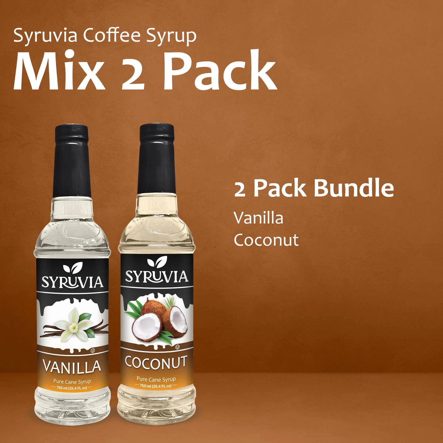 Variety Pack, Vanilla, and Coconut Syrup