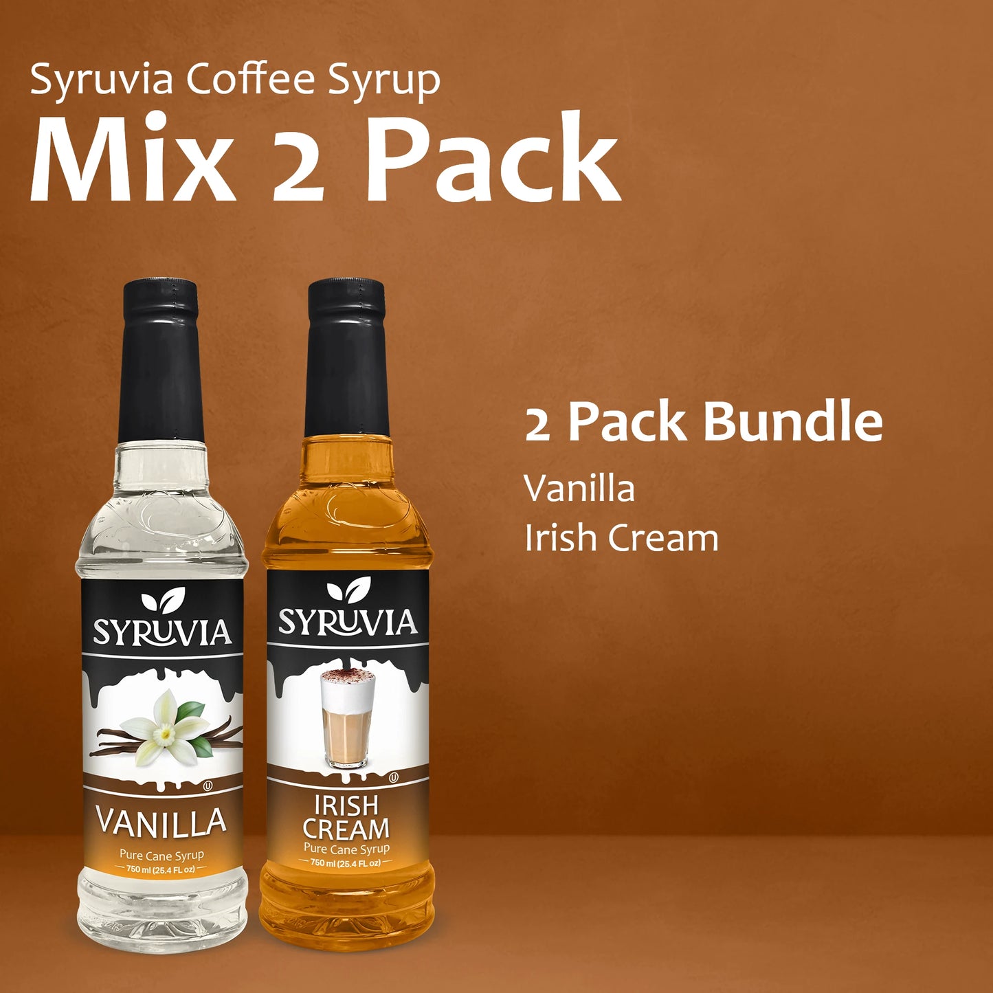 Variety Pack, Vanilla, and Irish Cream Syrup