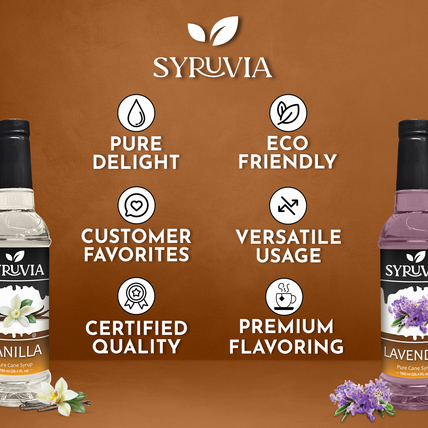 Variety Pack, Vanilla, and Lavender Syrup