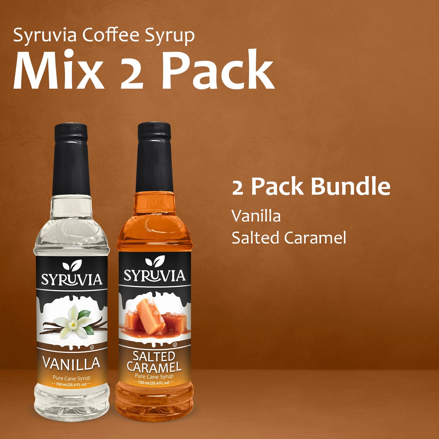 Variety Pack, Vanilla, and Salted Caramel Syrup