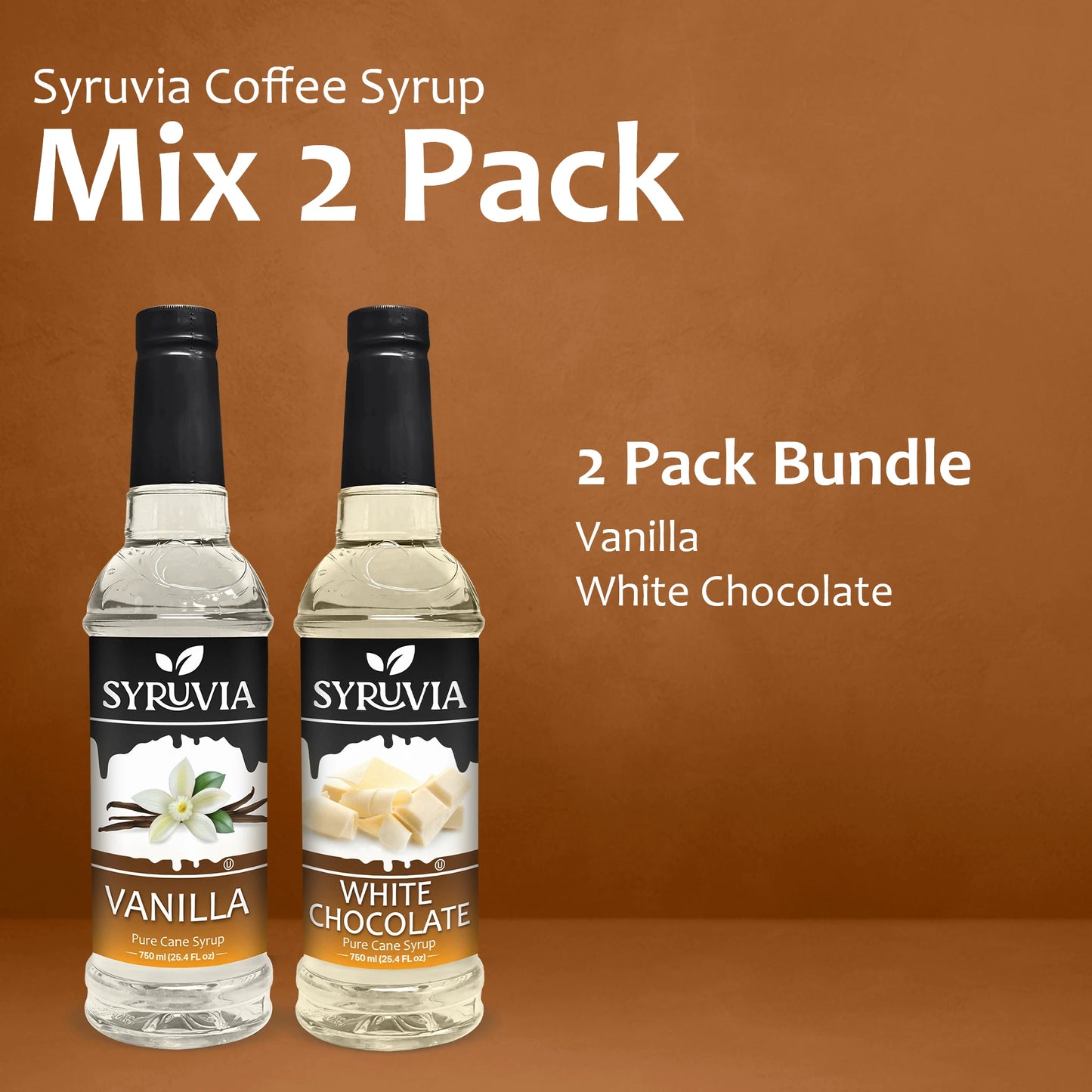 Variety Pack, Vanilla, and White Chocolate Syrup