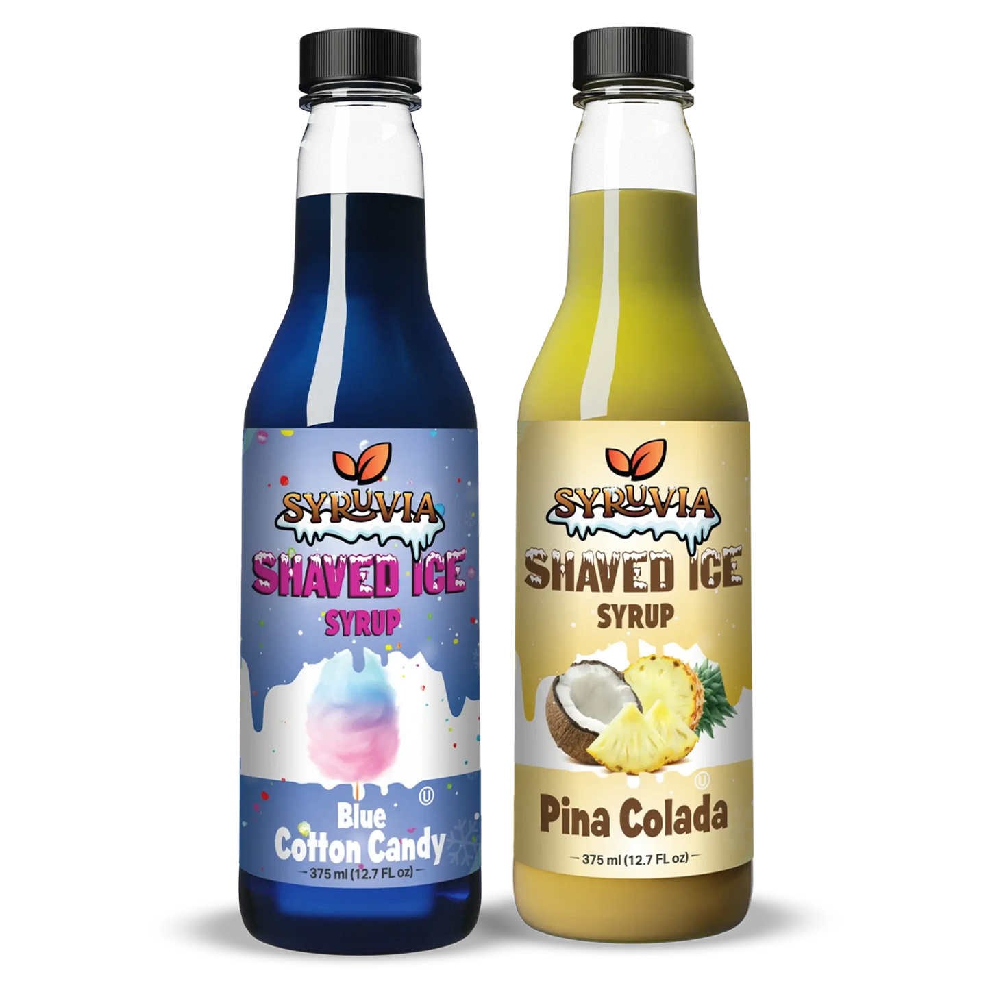 Variety Pack Blue Cotton Candy Pina Colada Shaved Ice Syrup