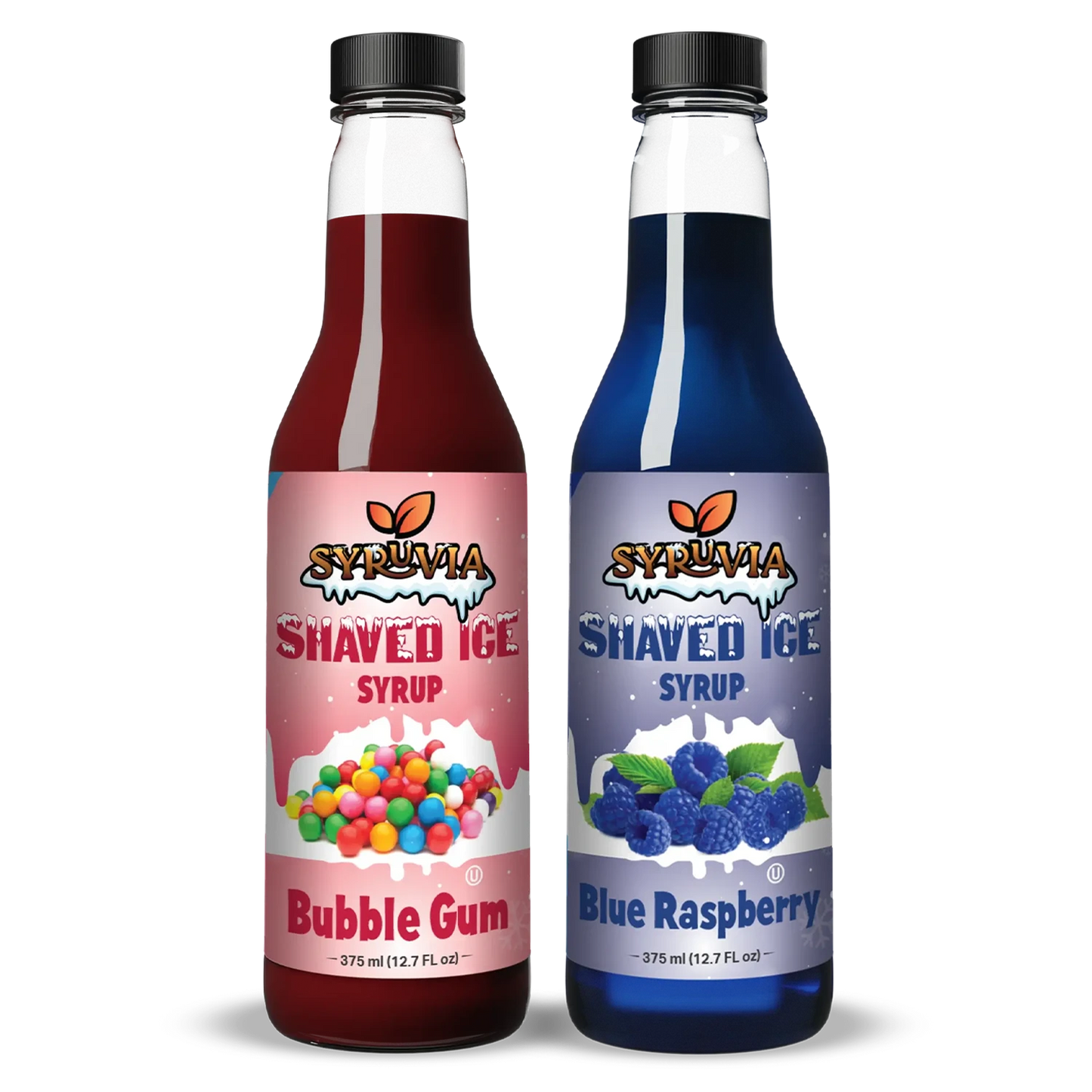Variety Pack Blue Raspberry Bubble Gum Shaved Ice Syrup