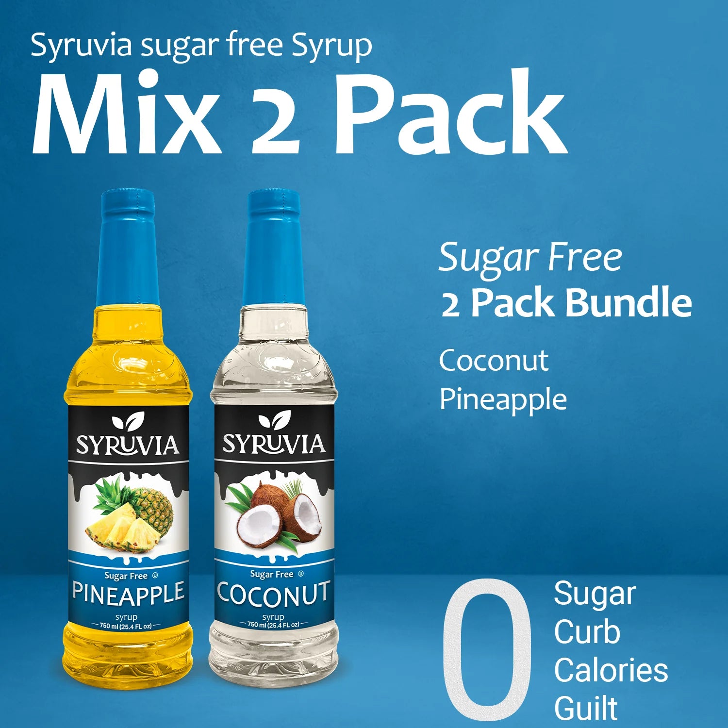 Variety pack sugar free  syrup coconut pineapple
