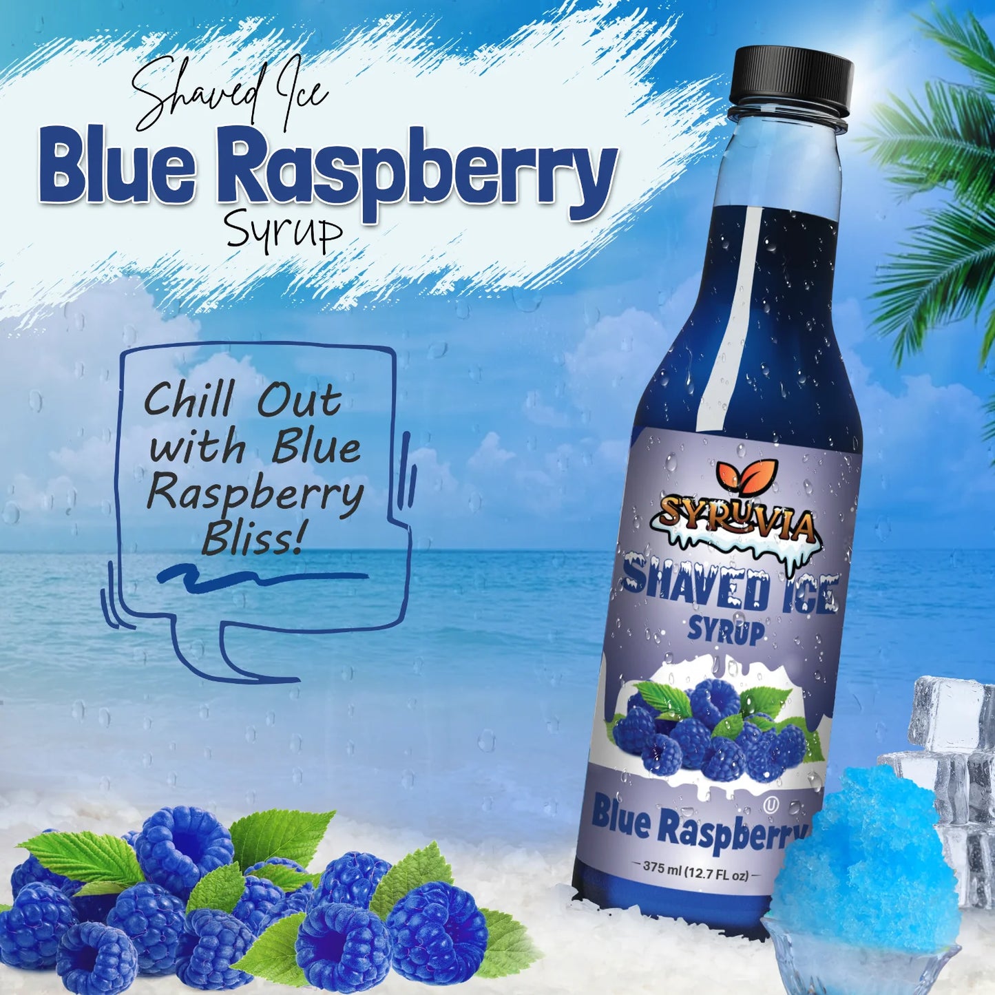 blue raspberry shaved ice syrup