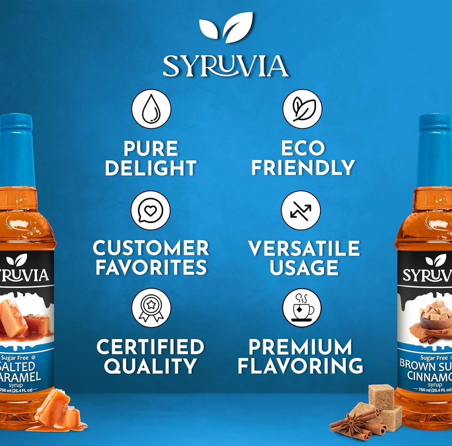 brown sugar cinnamon salted caramel  sugar free syrup