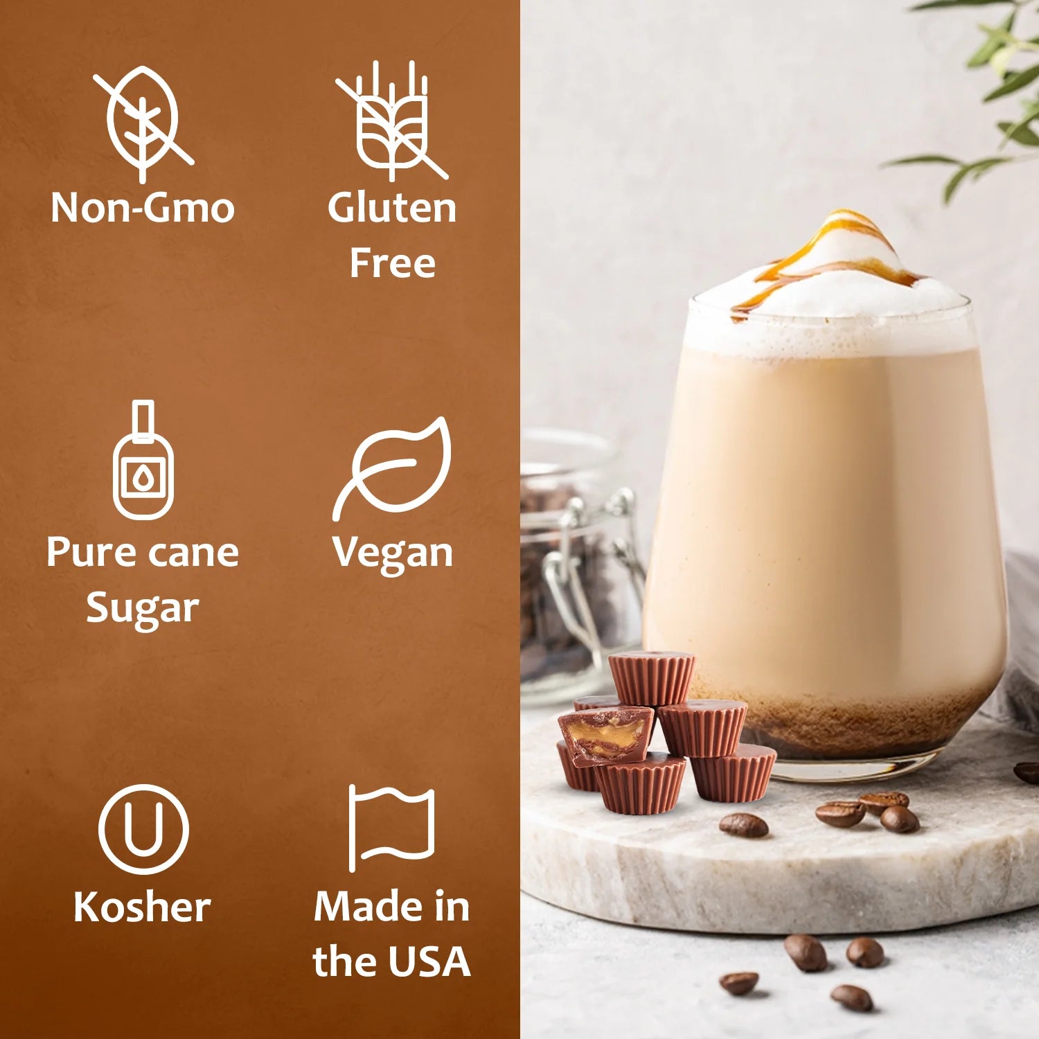 caramel peanut butter syrup for coffee