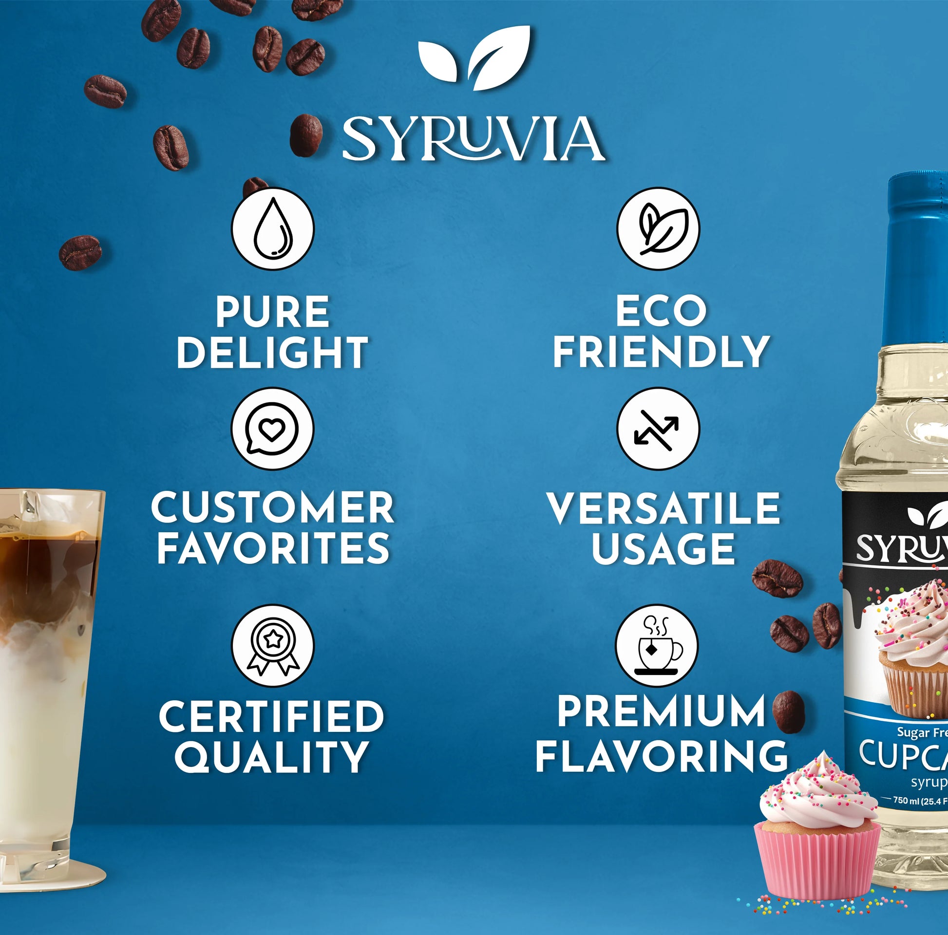 cupcake coffee syrup sugar free