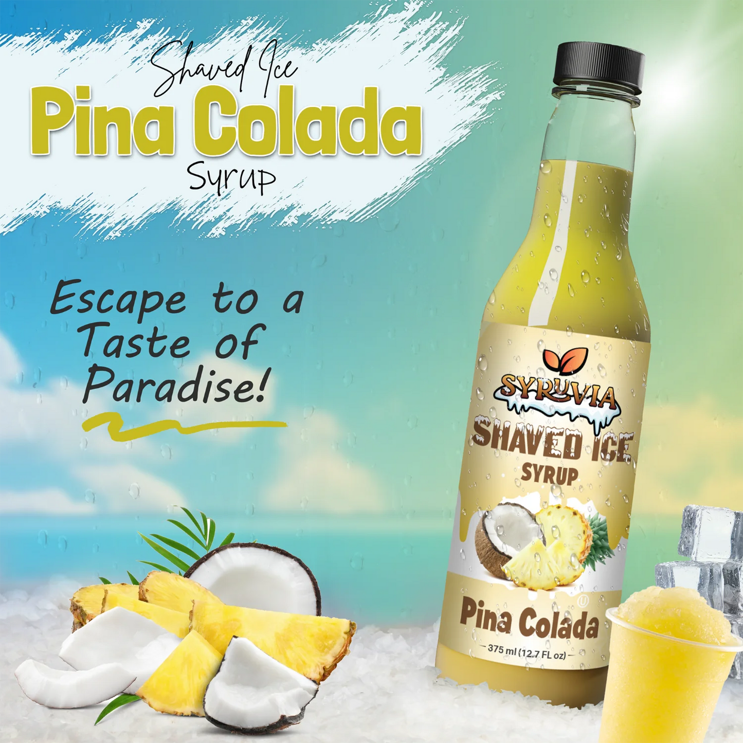 pina colada slushies syrup