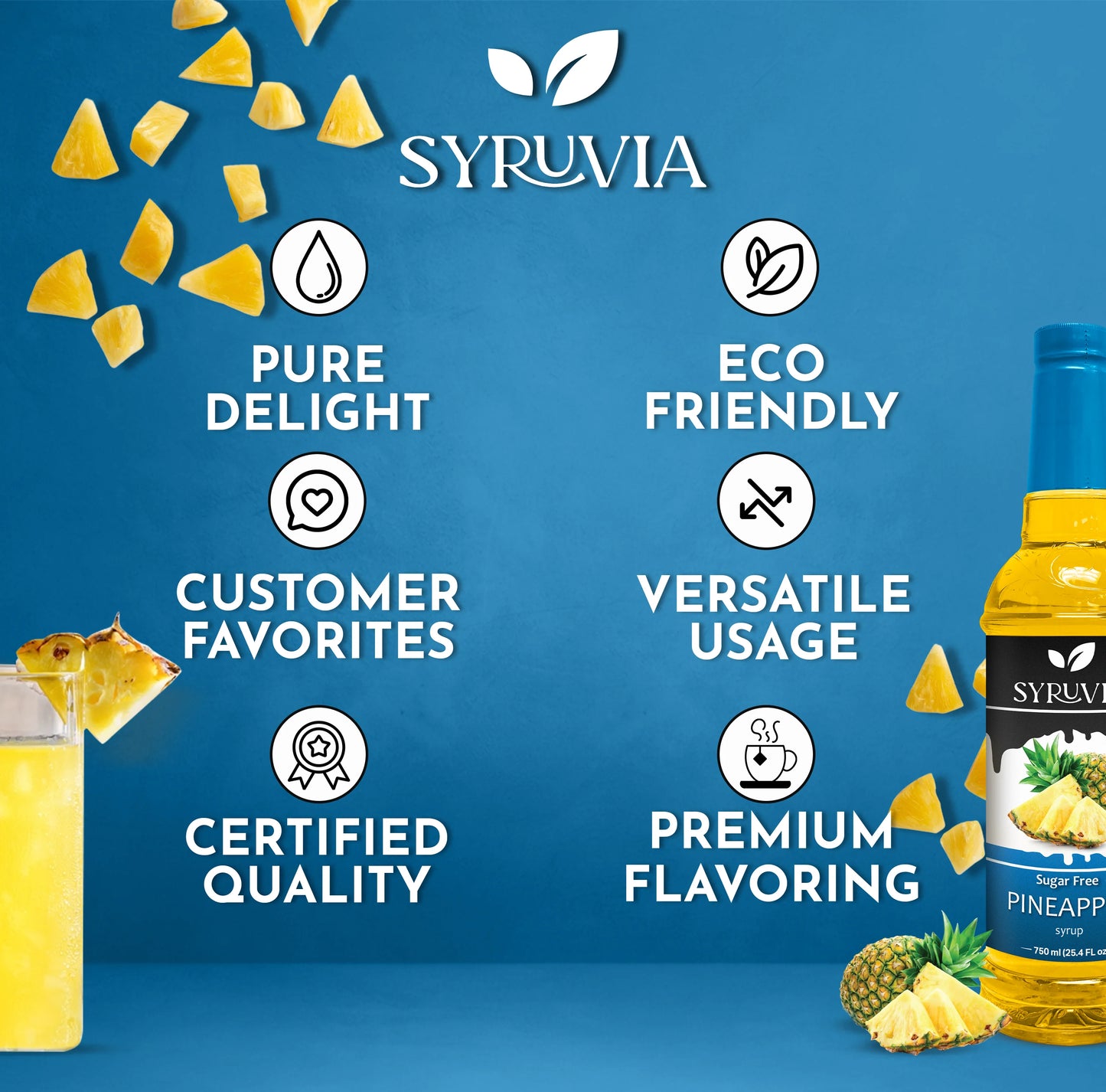 pineapple sugar free syrup for drinks