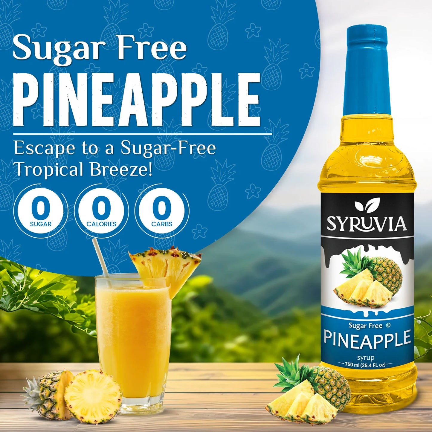 pineapple syrup sugar free