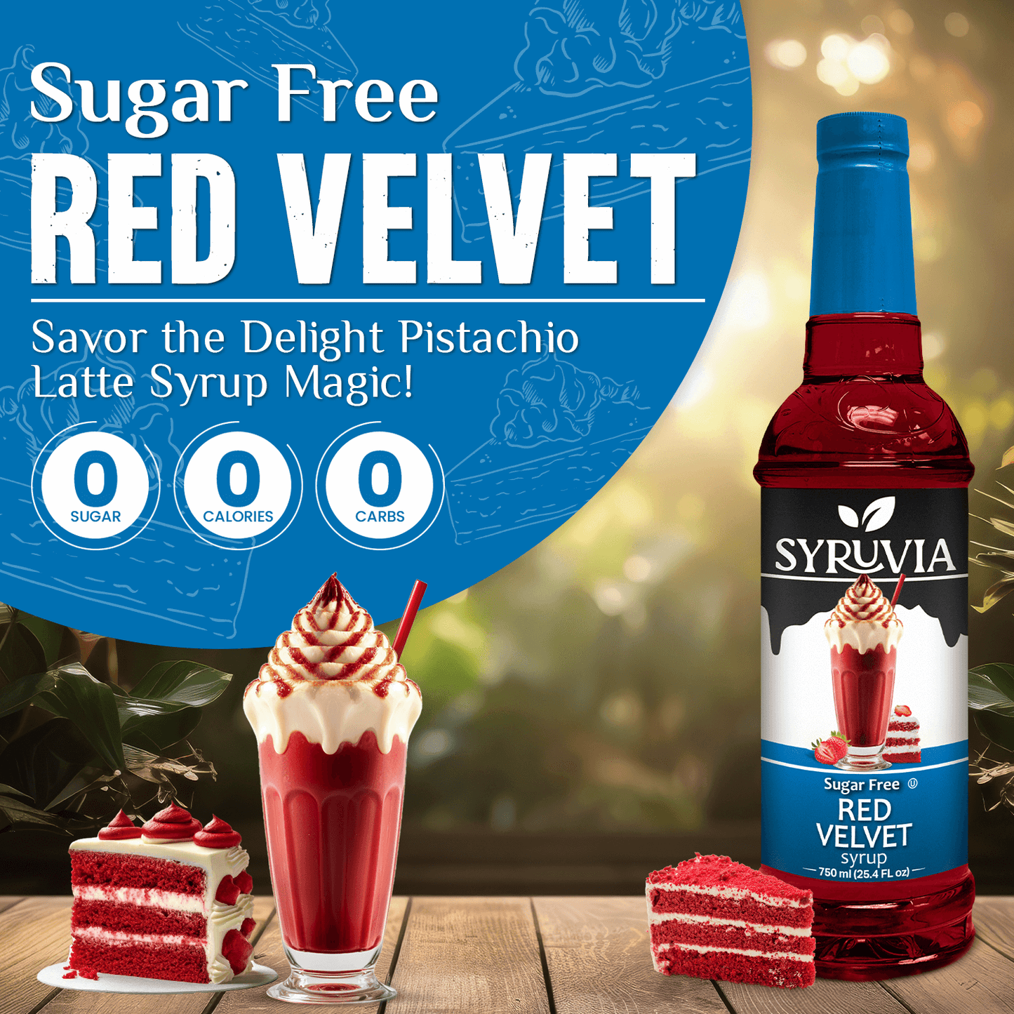 sugar free Red Velvet syrup nutrition facts