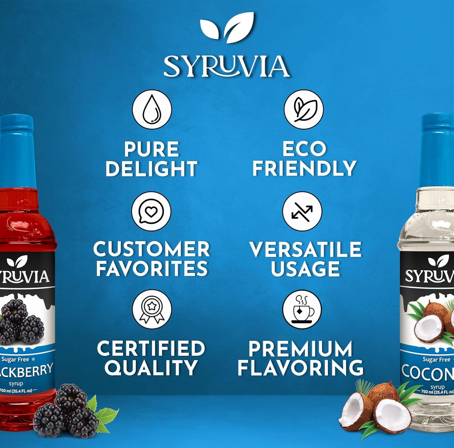 sugar free blackberry coconut  syrup for cocktail