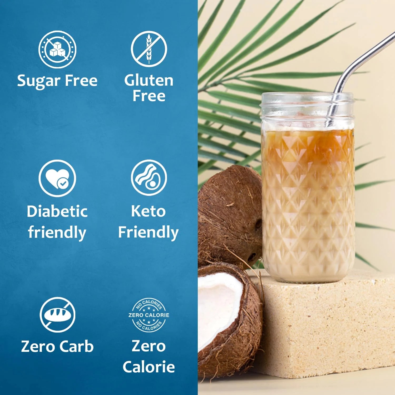 sugar free coconut blue curacao syrup for drinks