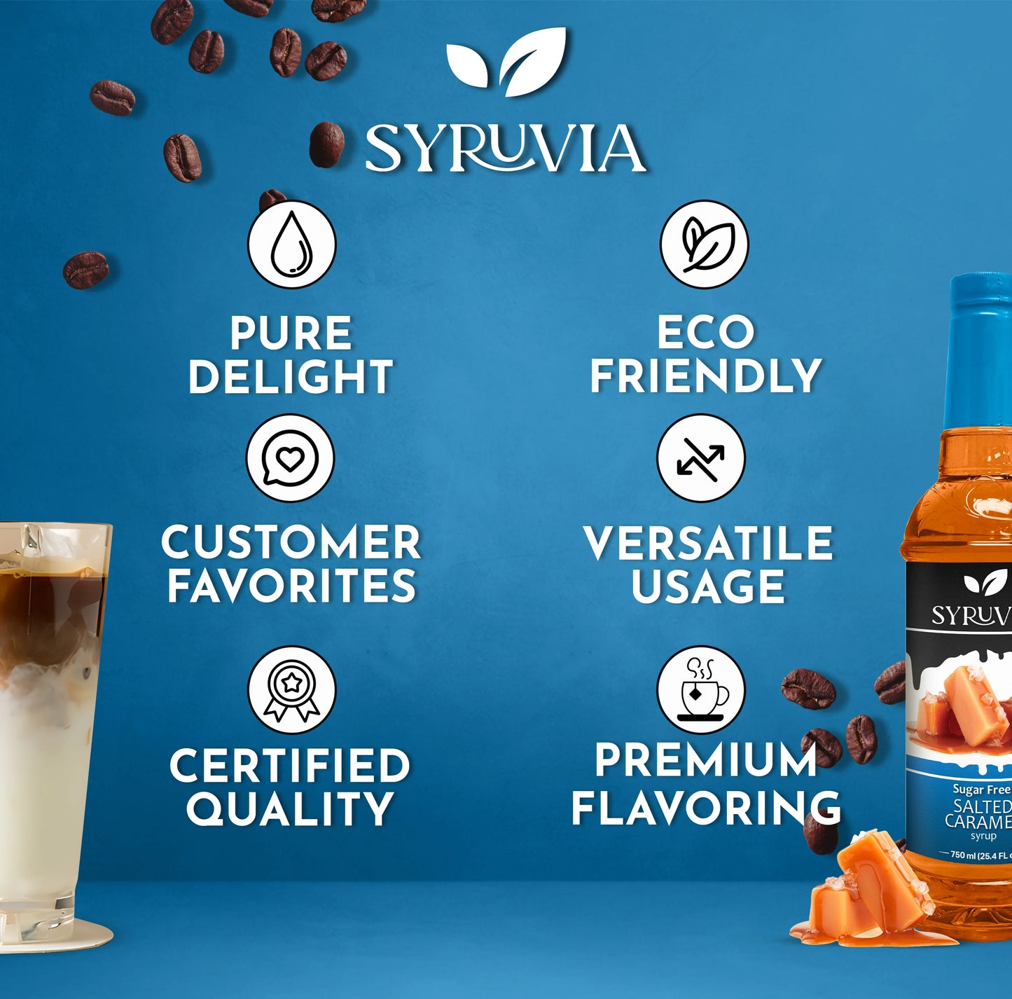 sugar free coffee syrup salted caramel
