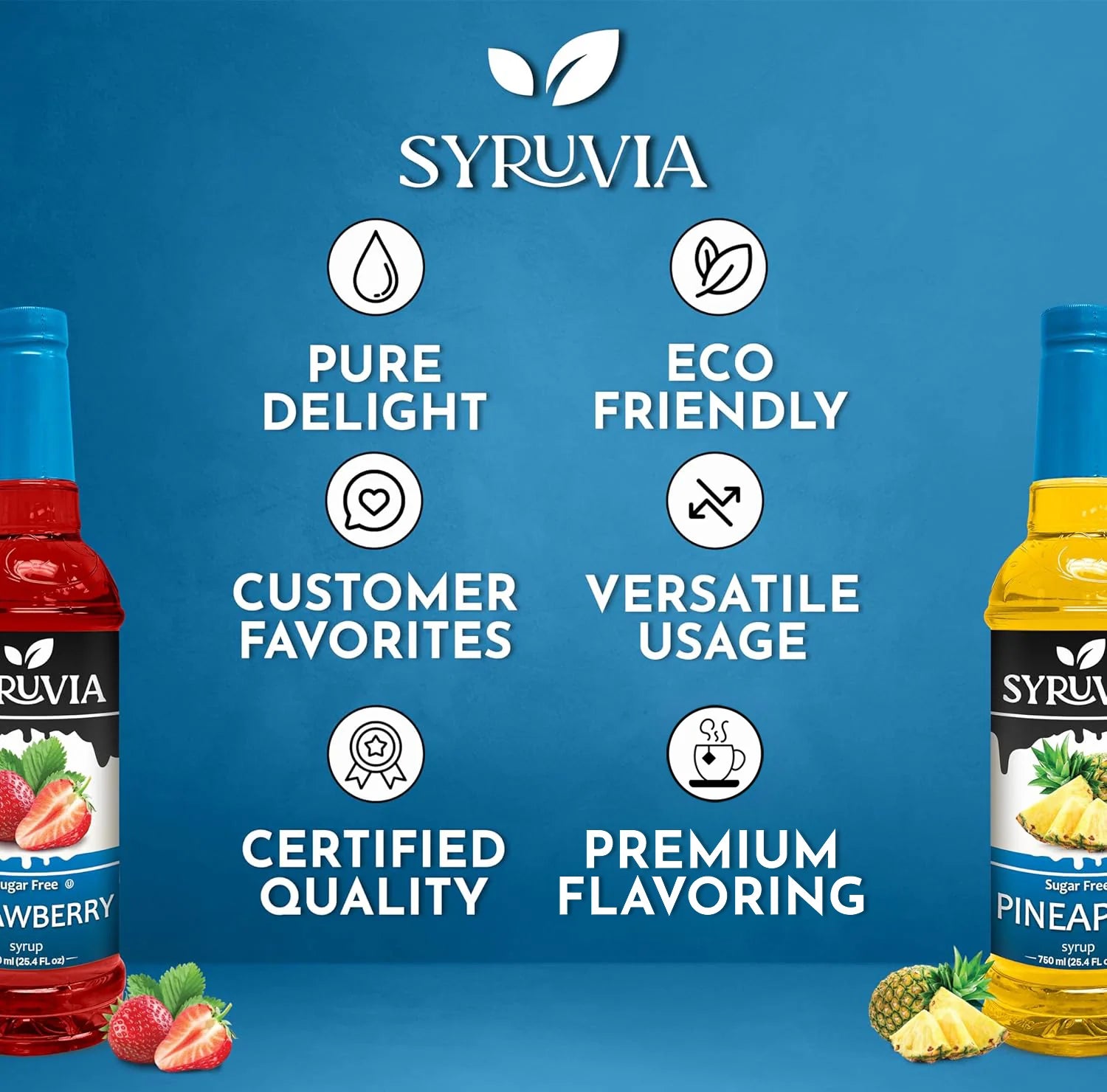 sugar free syrup strawberry Pineapple