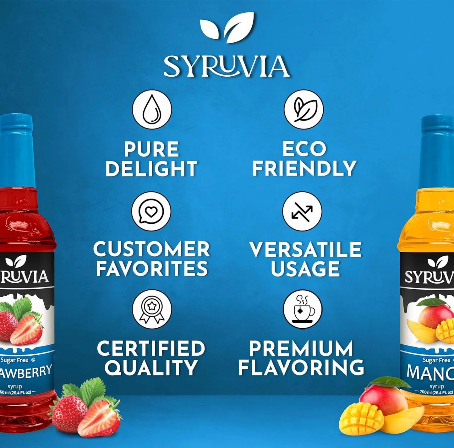 sugar free syrup strawberry mango