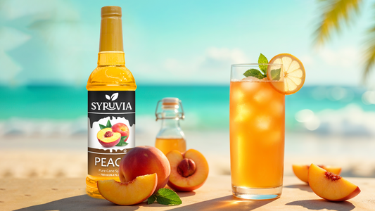 Peach Syrup Magic: Sweetening Drinks and Desserts with Syruvia