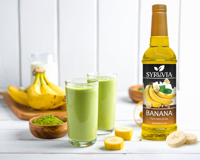 Creamy Banana Matcha Latte