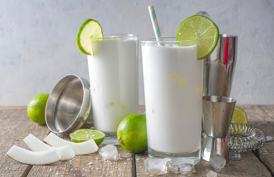 Coconut Lemonade Magic in a Glass