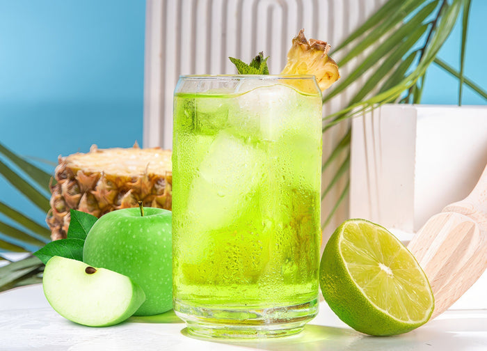 Green Apple Sunset Mocktail