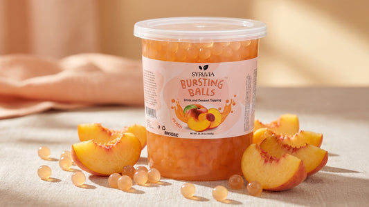 How Does Syruvia Turn Peach Boba Into Pure Refreshment?